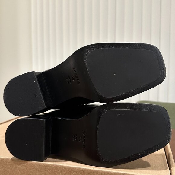 (SOLD) REFORMATION Francesca Moto Boots in black leather / silver, US 6.5 - Picture 5 of 5